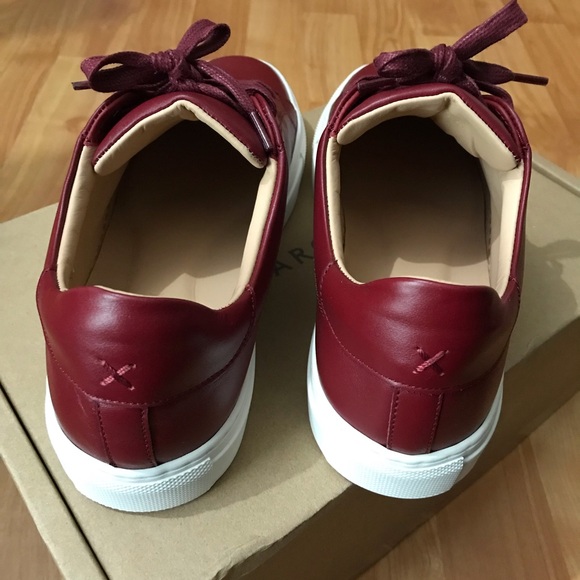 NIB Margaux NY The Sneaker in Burgundy Calf - Size 38.5, 8-8.5 - Picture 5 of 10